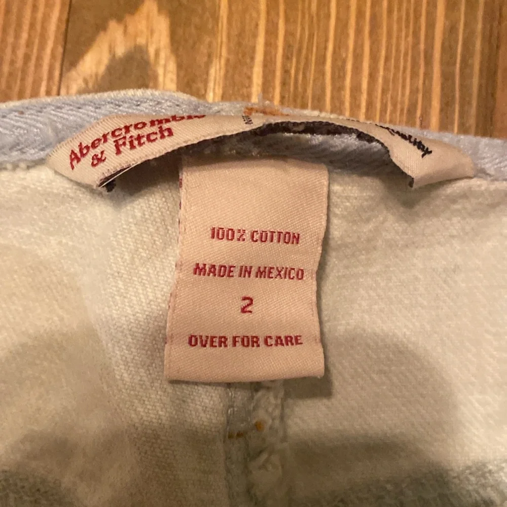 Abercrombie‎ light wash micro mini skirt